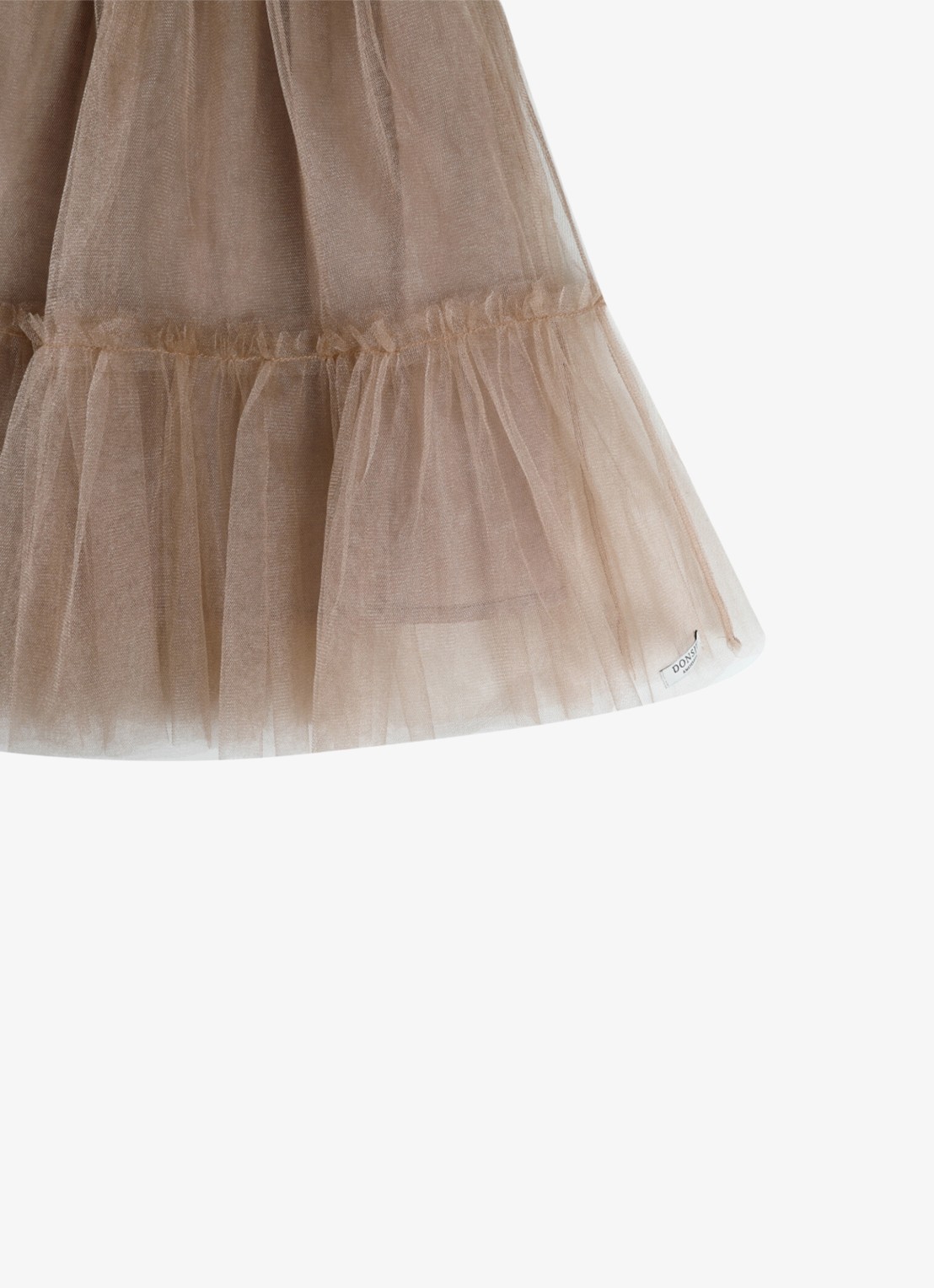 Donsje Amsterdam Negina jurk met tule - detail 3 beige