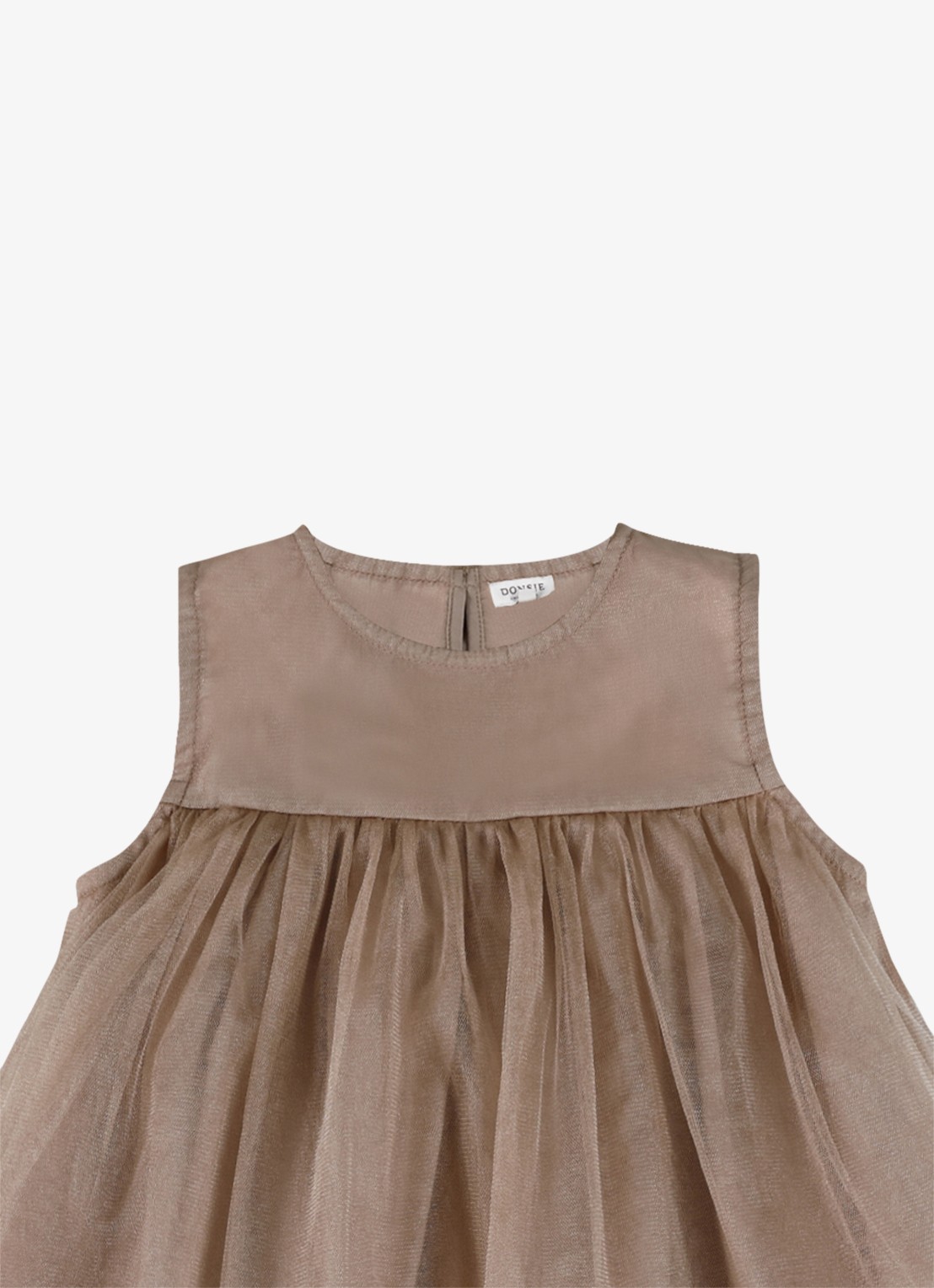 Donsje Amsterdam Negina mini jurk met tule - detail 3 beige