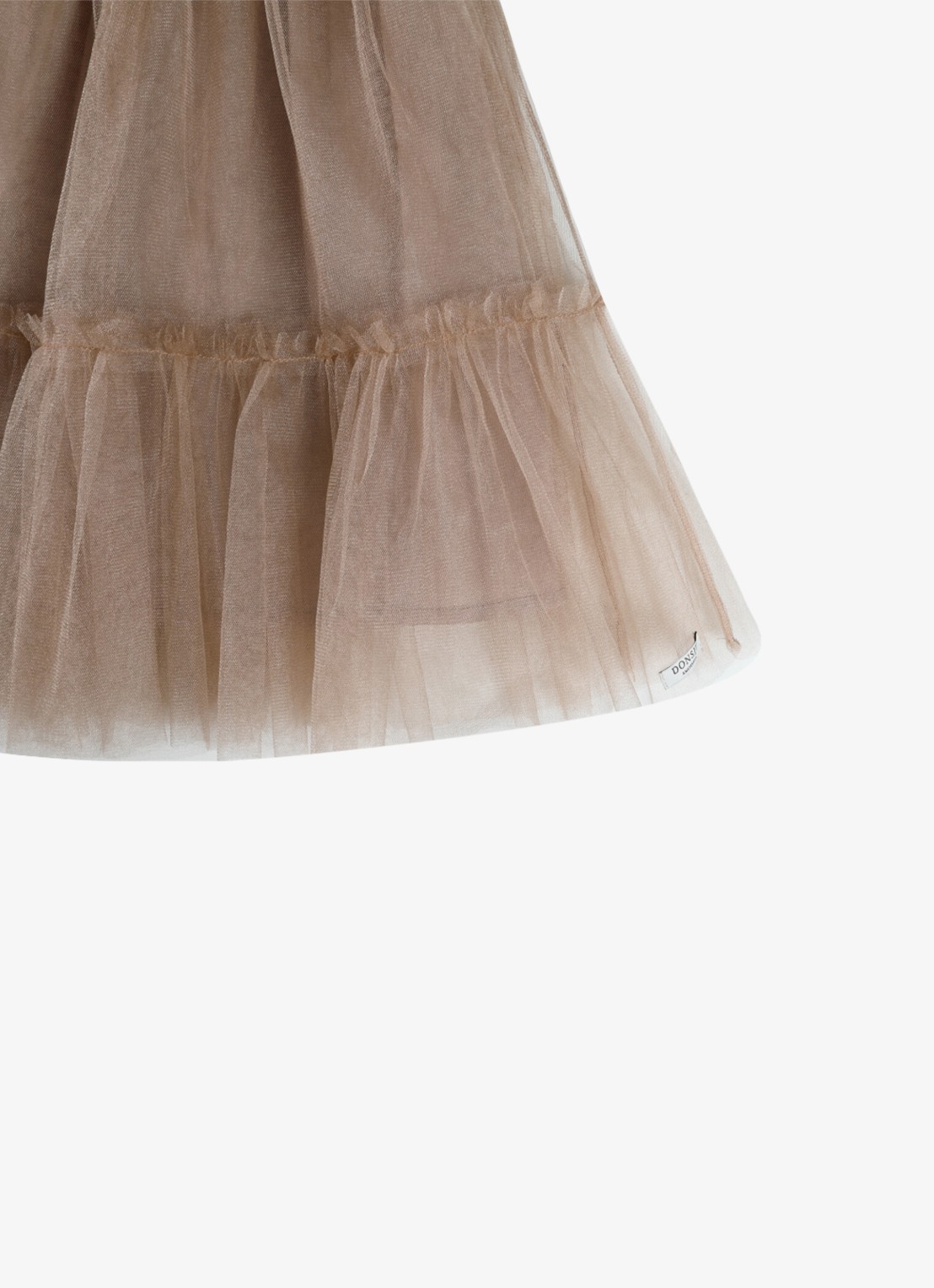 Donsje Amsterdam Negina mini jurk met tule - detail 5 beige