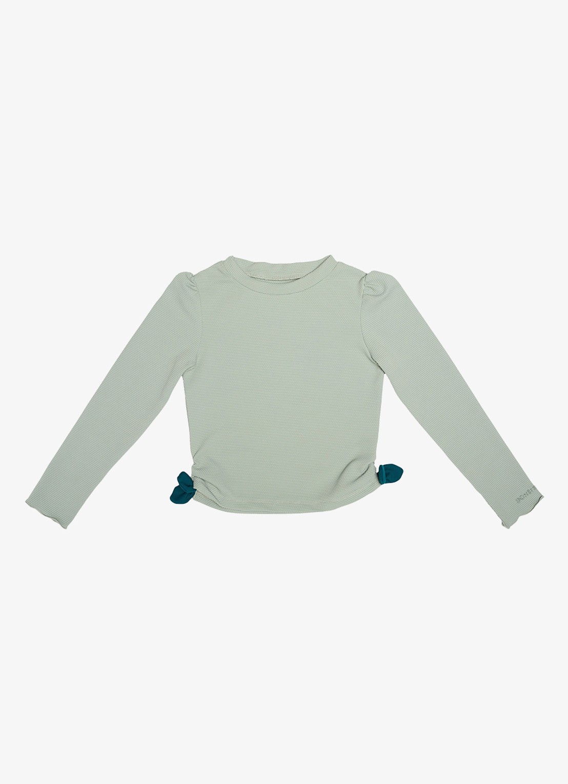Donsje Amsterdam Nia zwemshirt met structuur - voorkant 2 mint