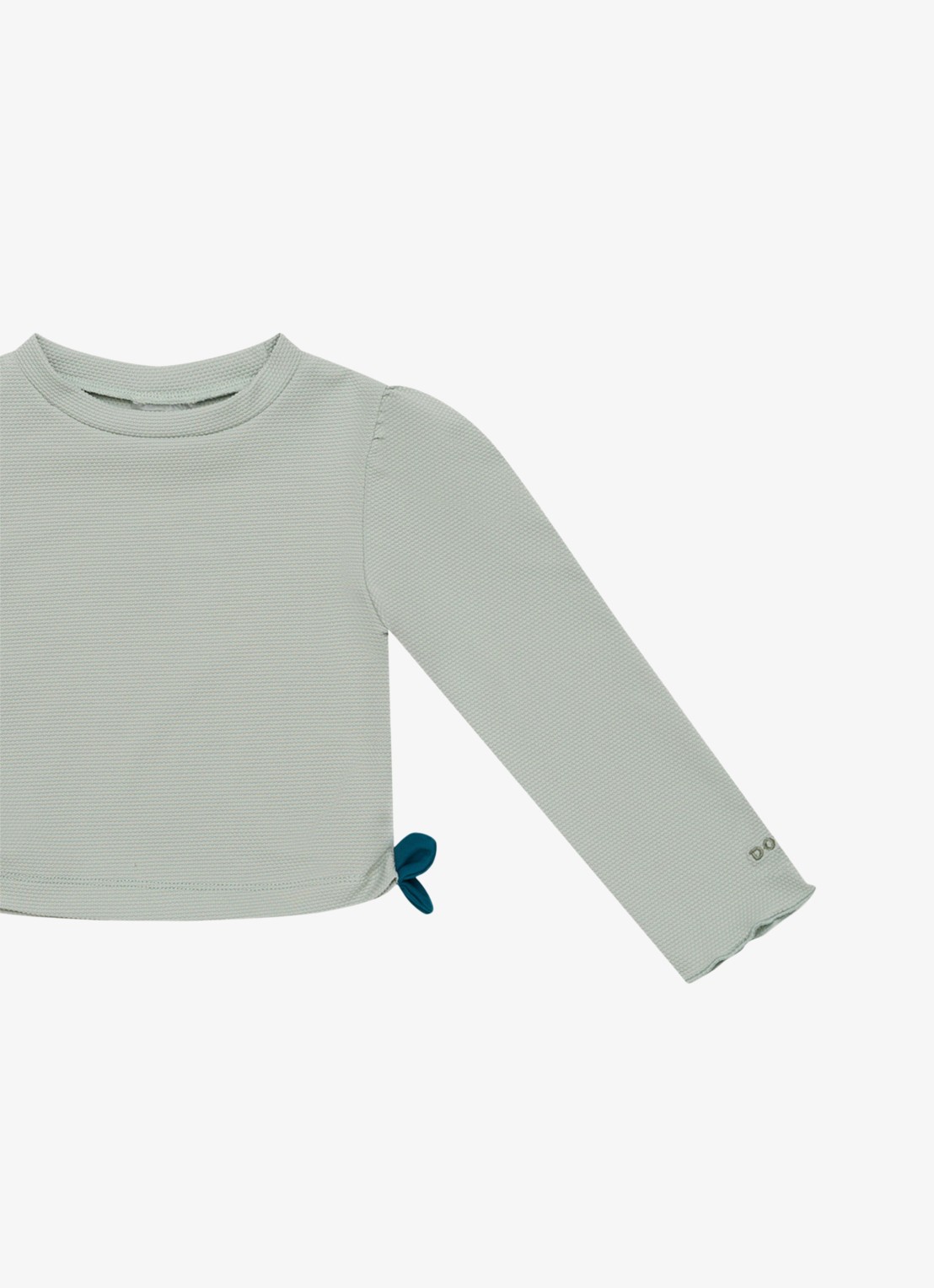Donsje Amsterdam Nia zwemshirt met structuur - detail mint