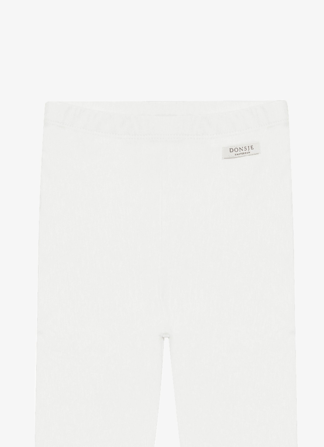 Donsje Amsterdam Nienja legging met logo - detail gebroken wit