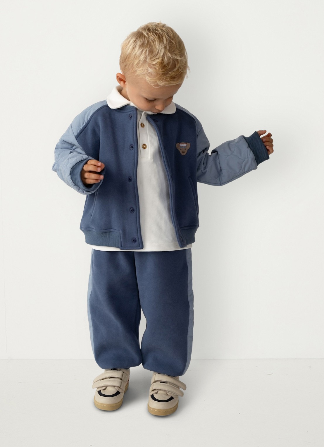 Donsje Amsterdam Noorien joggingbroek met steekzakken - voorkant 5 royalblauw