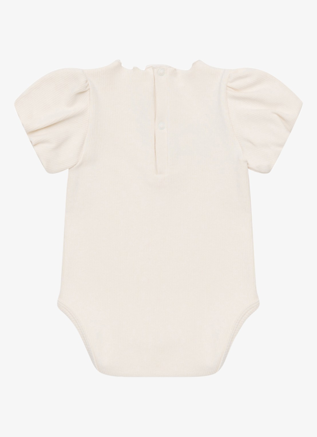 Donsje Amsterdam Nowie Rose romper met pofmouw - achterkant 3 ivoor