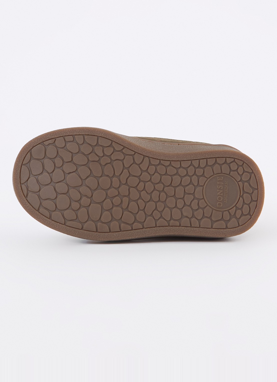 Donsje Amsterdam Ojeh chelsea boot van nubuck  - detail 4 bronsgroen