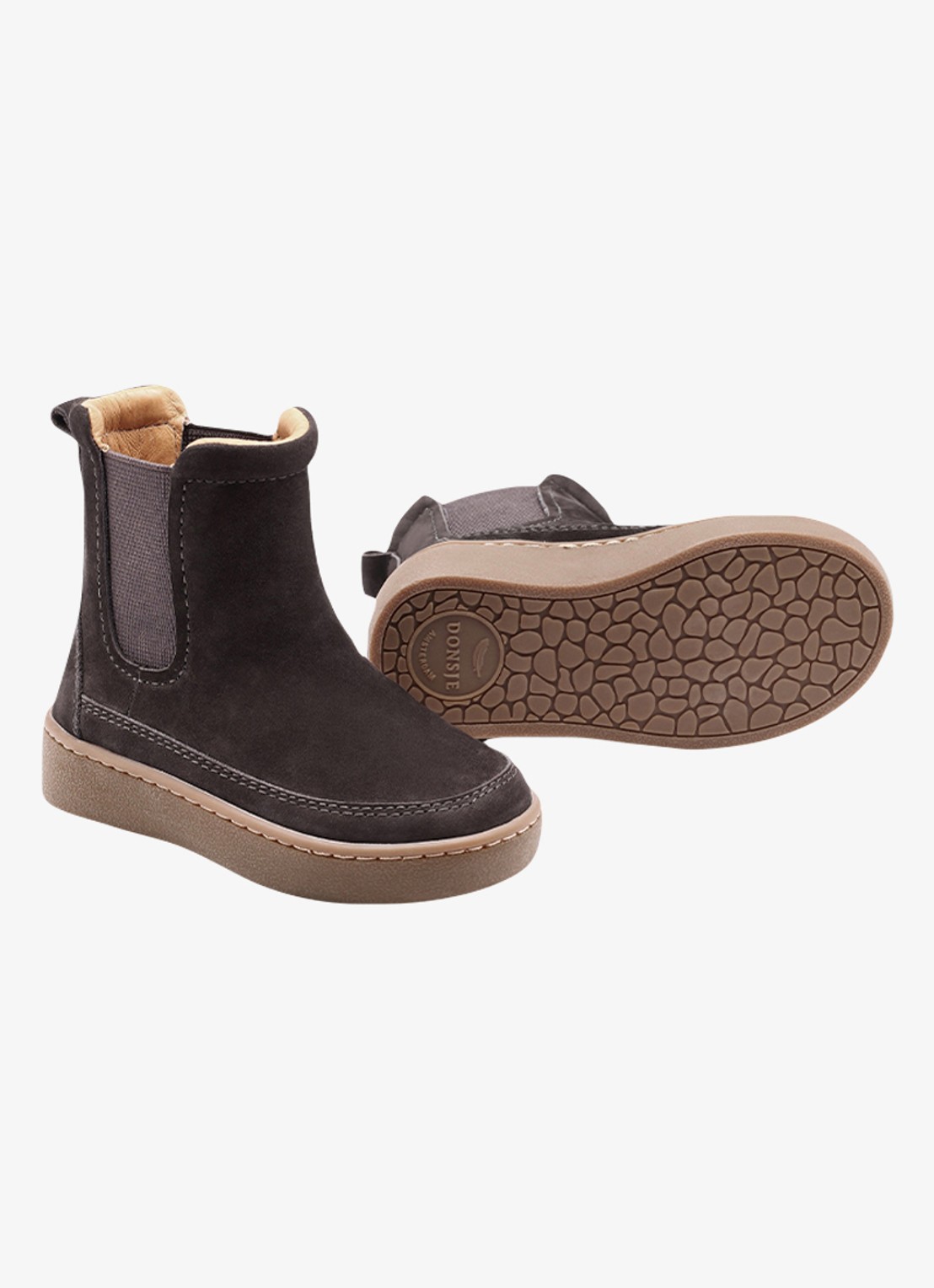 Donsje Amsterdam Ojeh chelsea boot van nubuck  - detail 8 donkerbruin