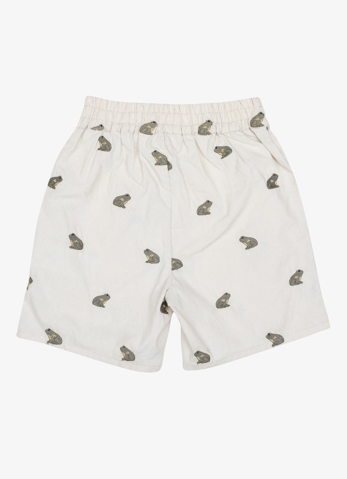 Donsje Amsterdam Olivier Frogs korte broek van linnen  - achterkant 6 wit