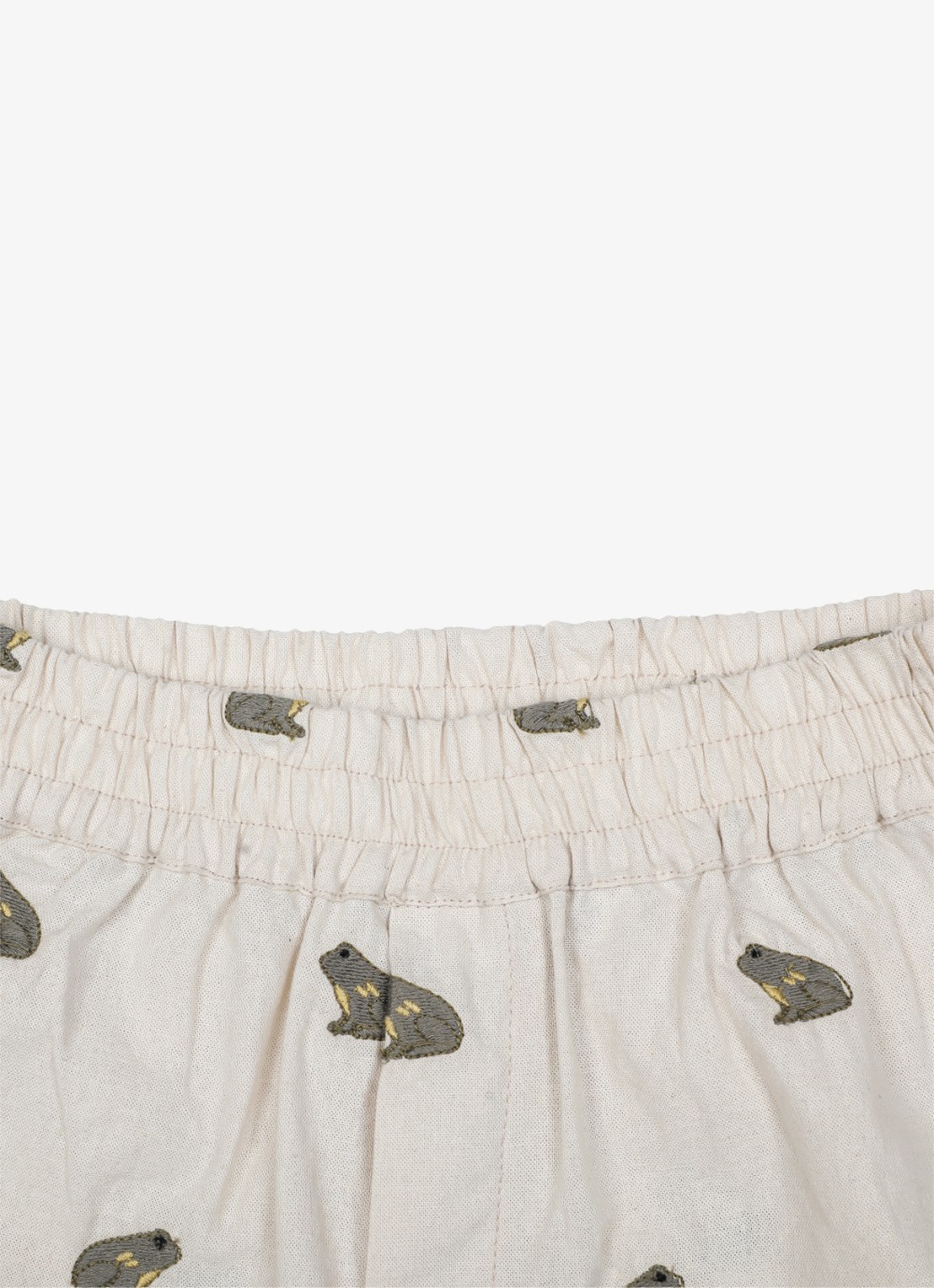 Donsje Amsterdam Olivier Frogs korte broek van linnen  - detail 5 wit