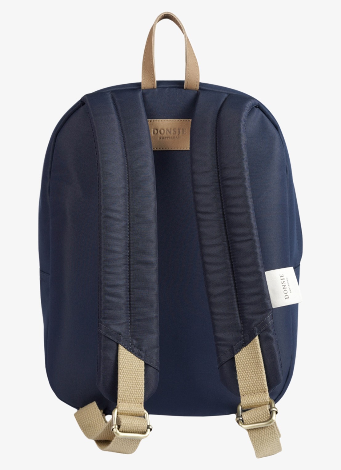Donsje Amsterdam Pibbe rugzak met applicatie - achterkant 3 blauw