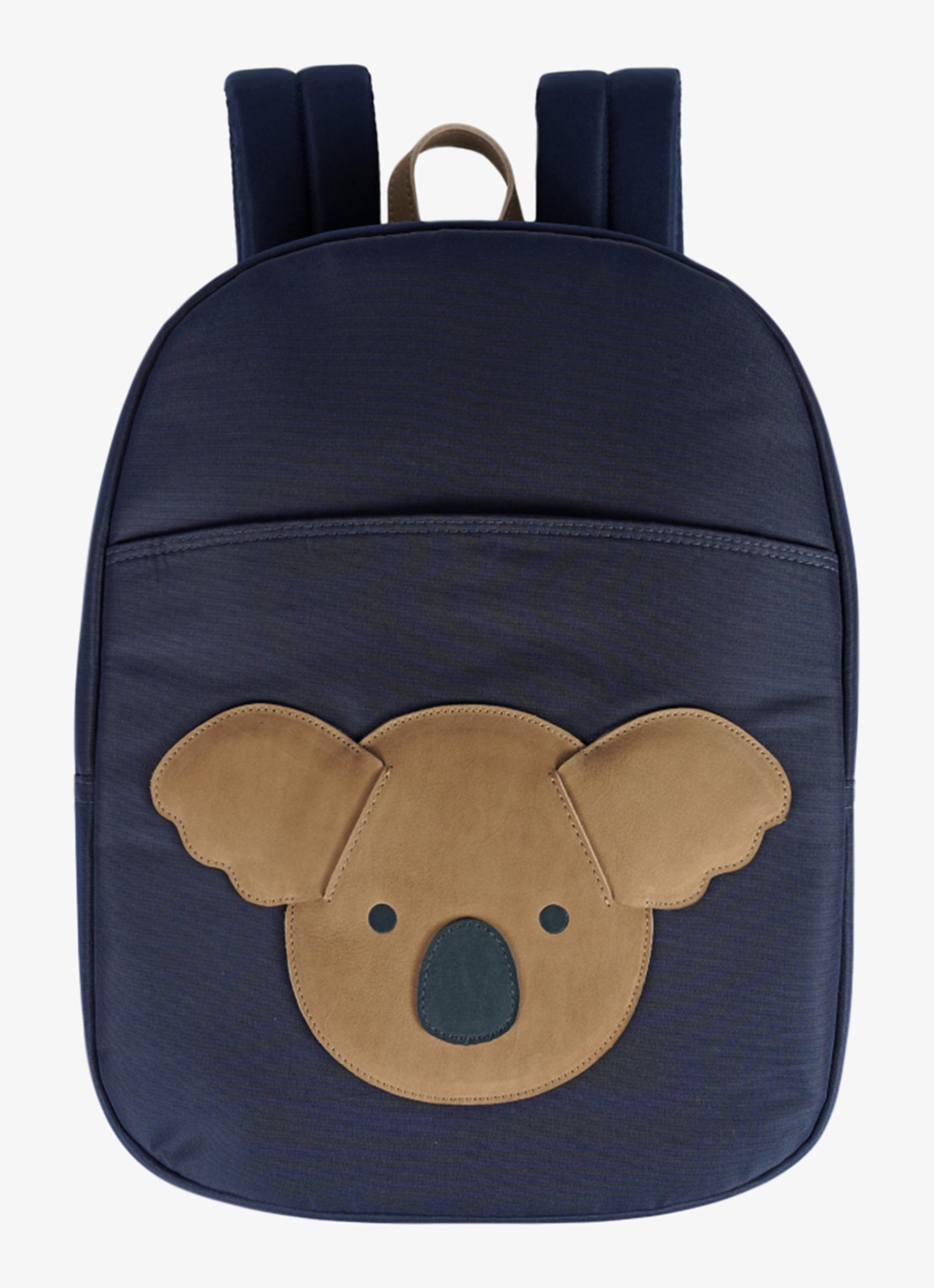 Donsje Amsterdam Pibbe rugzak met applicatie - voorkant 2 blauw