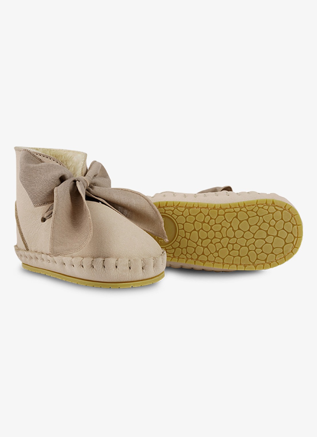 Donsje Amsterdam Pina Organza Lining babyschoentje van leer - detail 5 beige