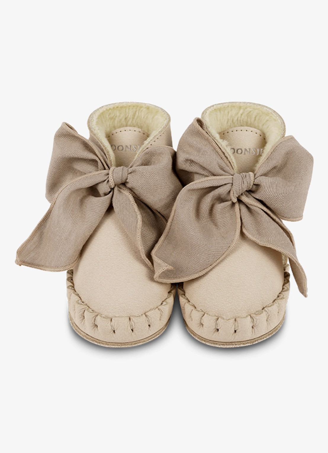 Donsje Amsterdam Pina Organza Lining babyschoentje van leer - detail 6 beige