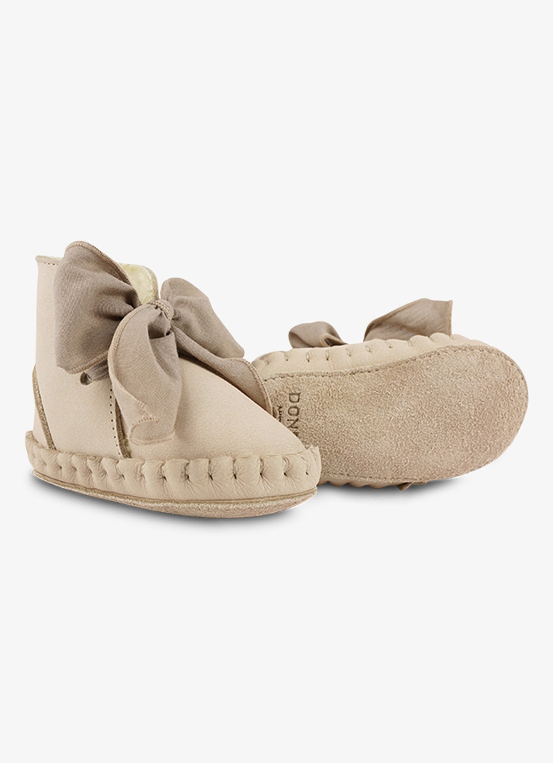 Donsje Amsterdam Pina Organza Lining babyschoentje van leer - detail 7 beige