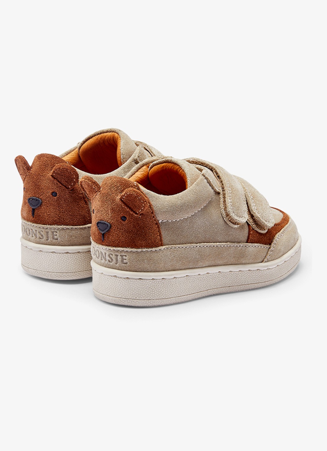 Donsje Amsterdam Pinou  Bear sneaker van leer  - detail 2 taupe