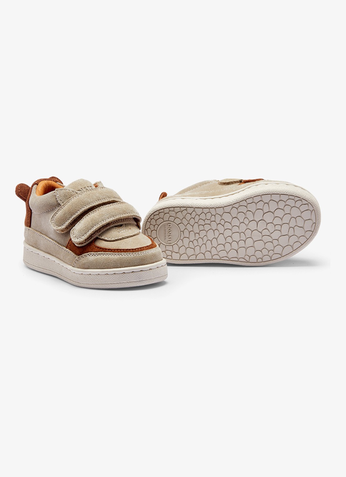 Donsje Amsterdam Pinou  Bear sneaker van leer  - detail 3 taupe