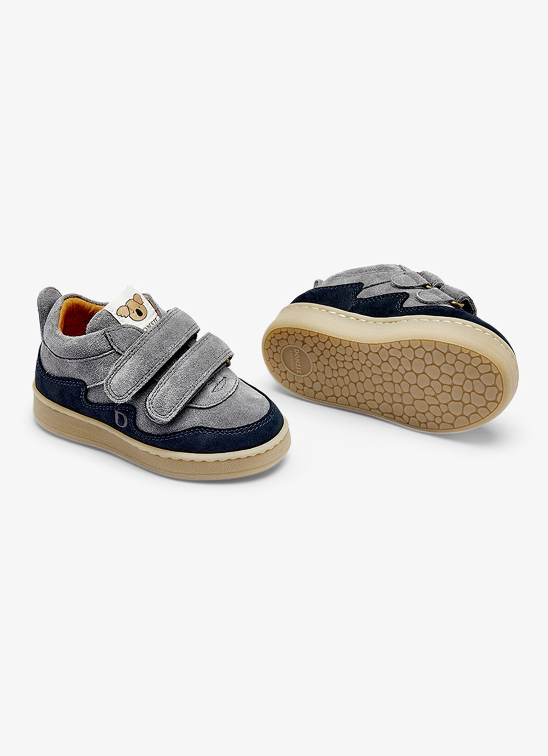 Donsje Amsterdam Pivalo sneaker van leer - detail 3 lichtblauw