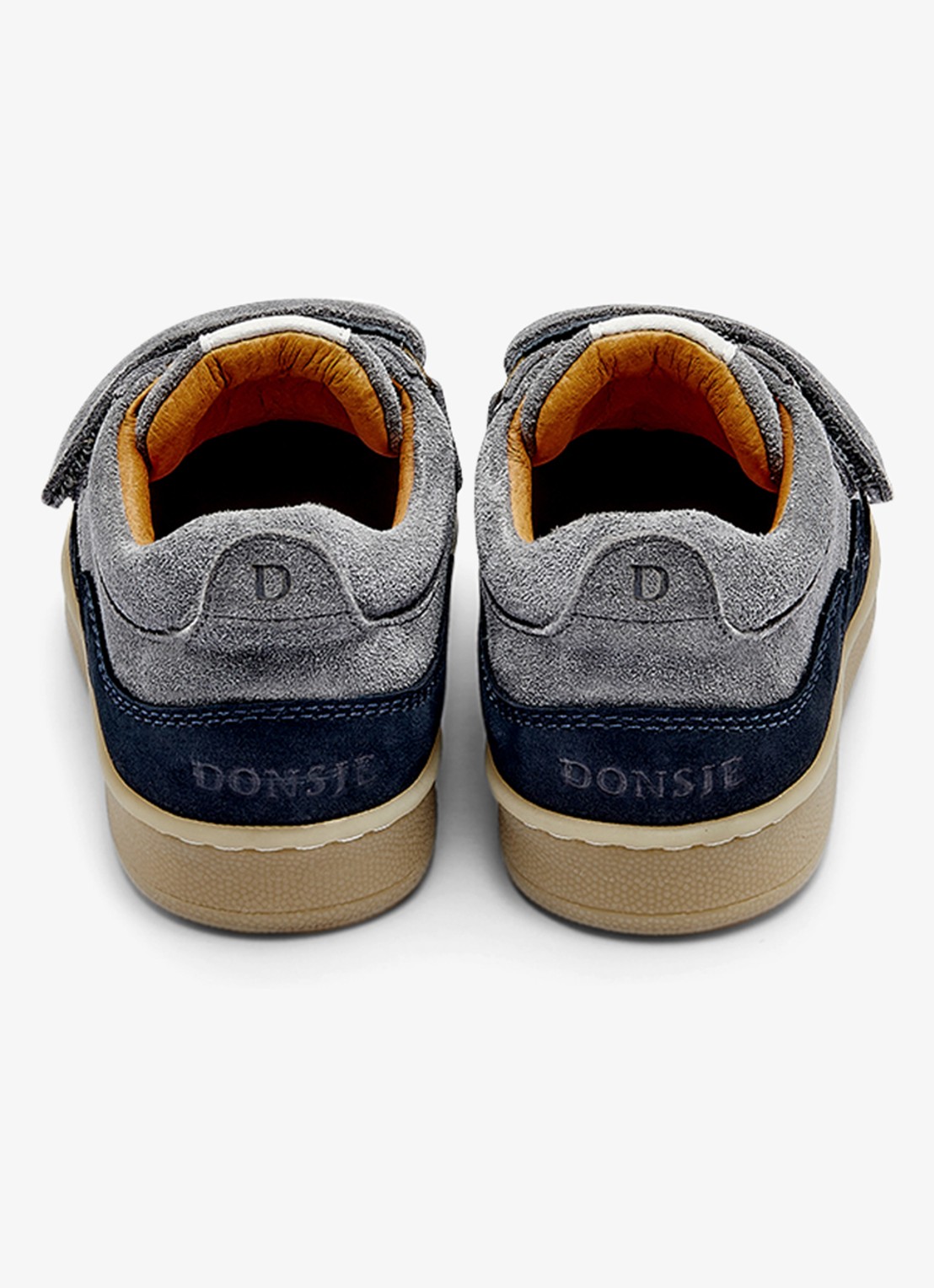 Donsje Amsterdam Pivalo sneaker van leer - achterkant 9 lichtblauw