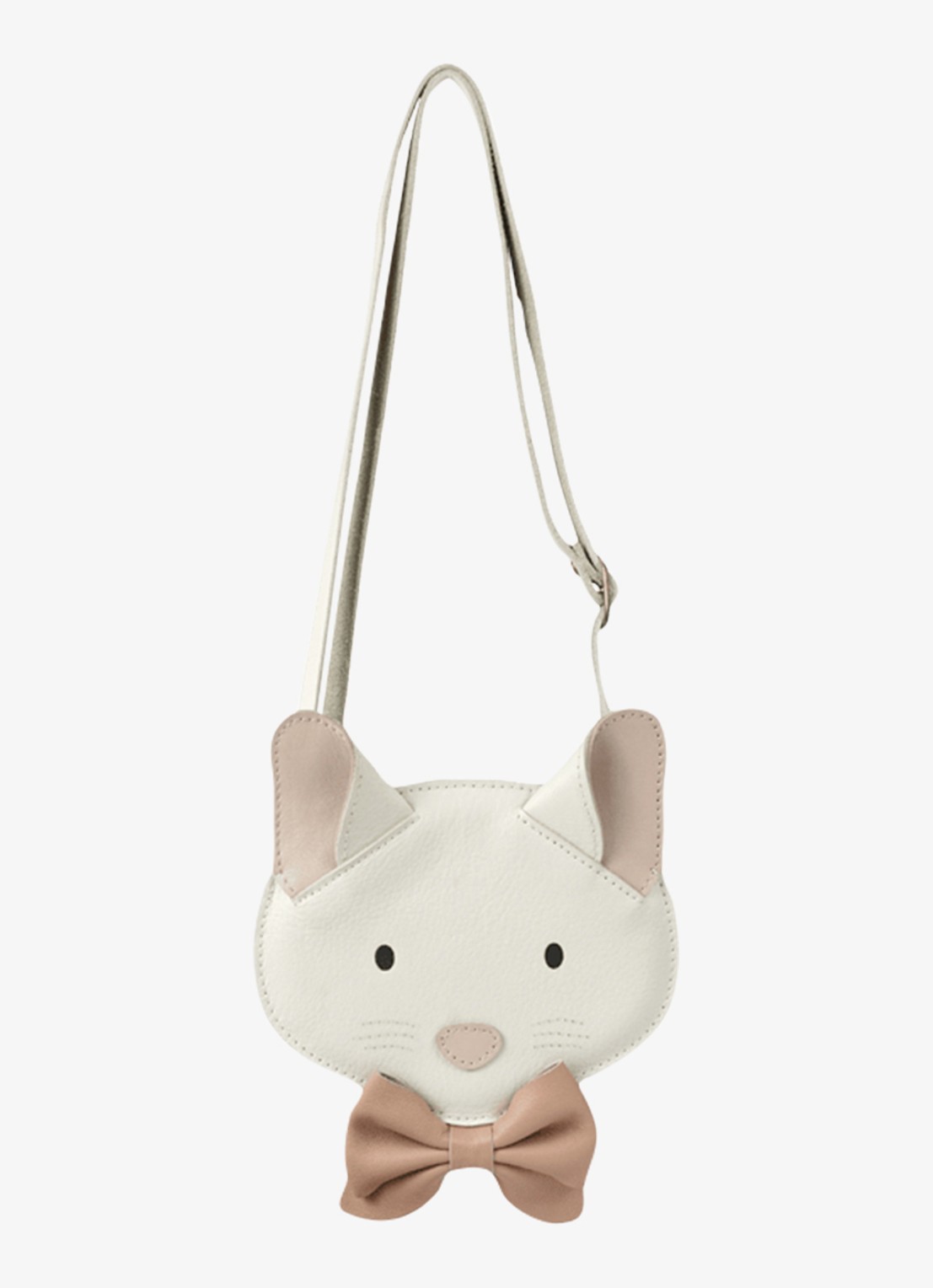 Donsje Amsterdam Pua crossbody tas  - achterkant gebroken wit