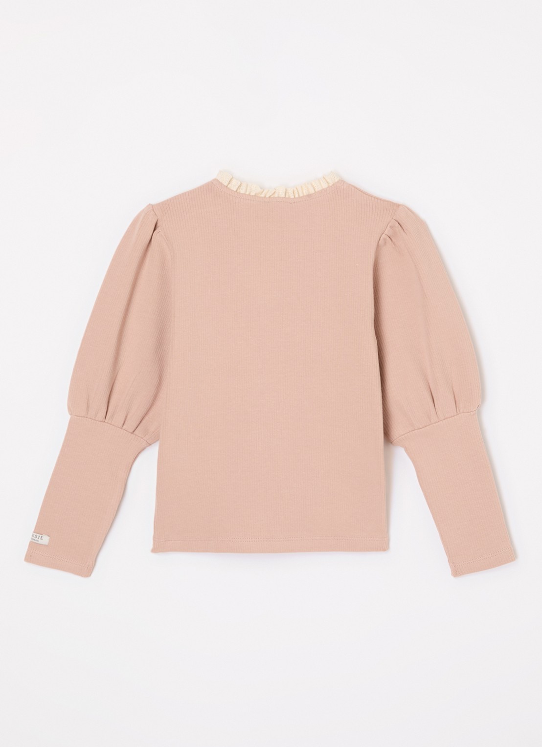 Donsje Amsterdam Raeven longsleeve van  katoen - voorkant 2 oudroze