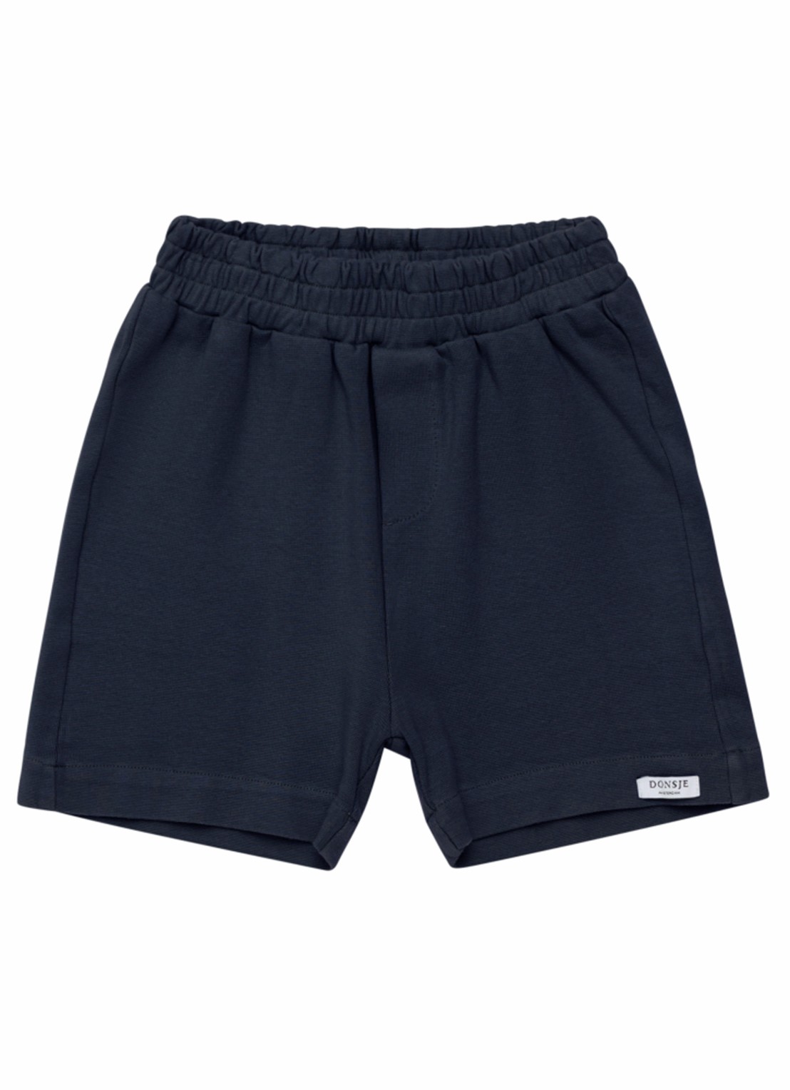 Donsje Amsterdam Rafie korte joggingbroek met logo - voorkant donkerblauw