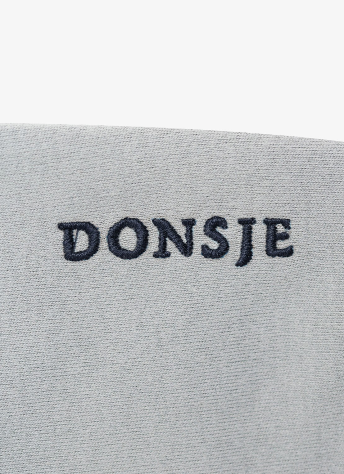 Donsje Amsterdam Remzie joggingbroek in katoenblend - detail 4 grijs