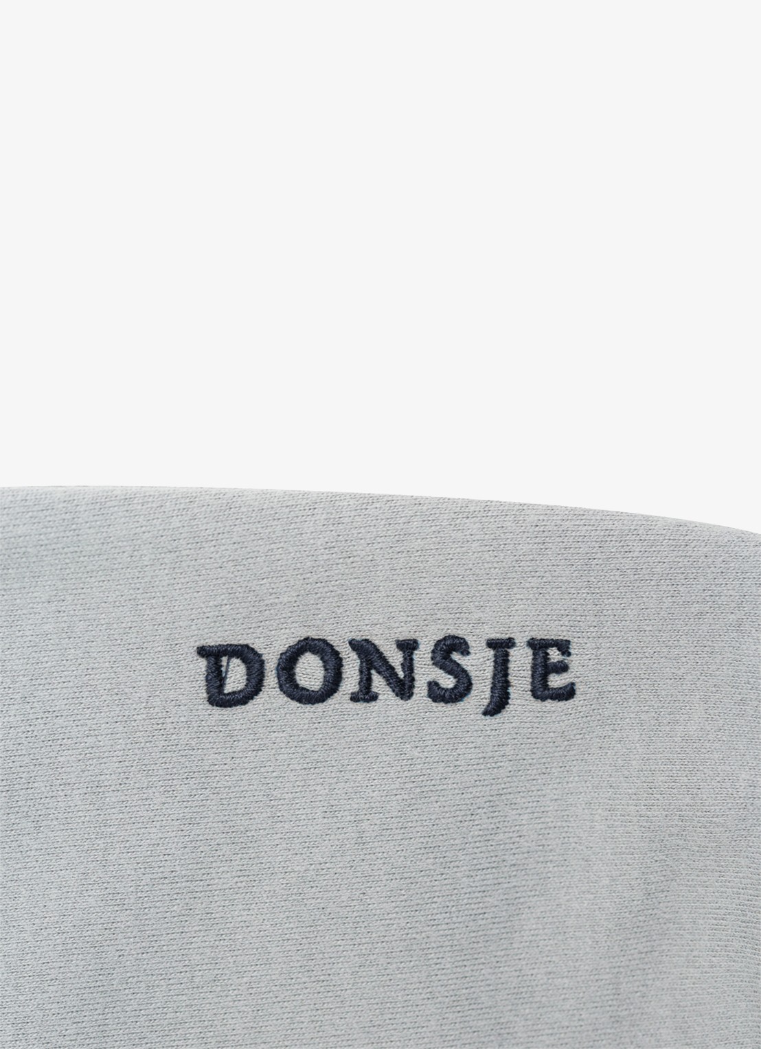 Donsje Amsterdam Remzie joggingbroek van katoen - detail 5 lichtgrijs