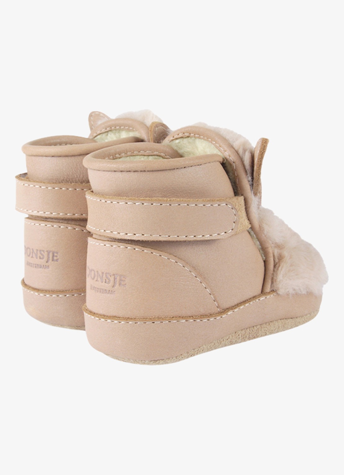 Donsje Amsterdam Richy Booties | Fluffy Bunny - detail 5 beige