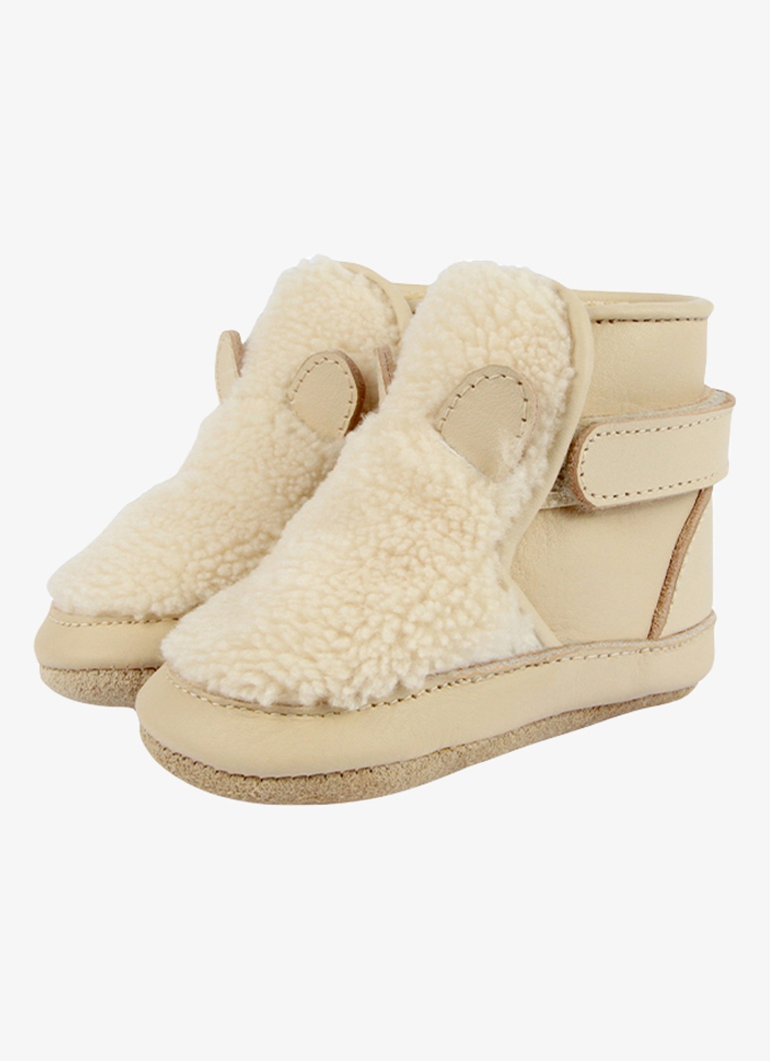 Donsje Amsterdam Richy Booties | Polar Bear - voorkant creme