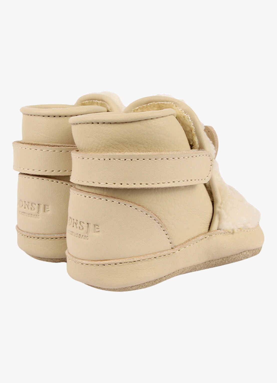 Donsje Amsterdam Richy Booties | Polar Bear - achterkant 5 creme