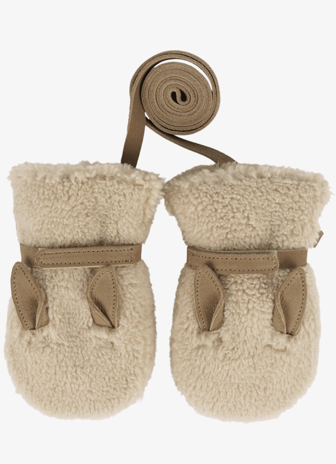 Donsje Amsterdam Richy Mittens | Alpaca - voorkant beige