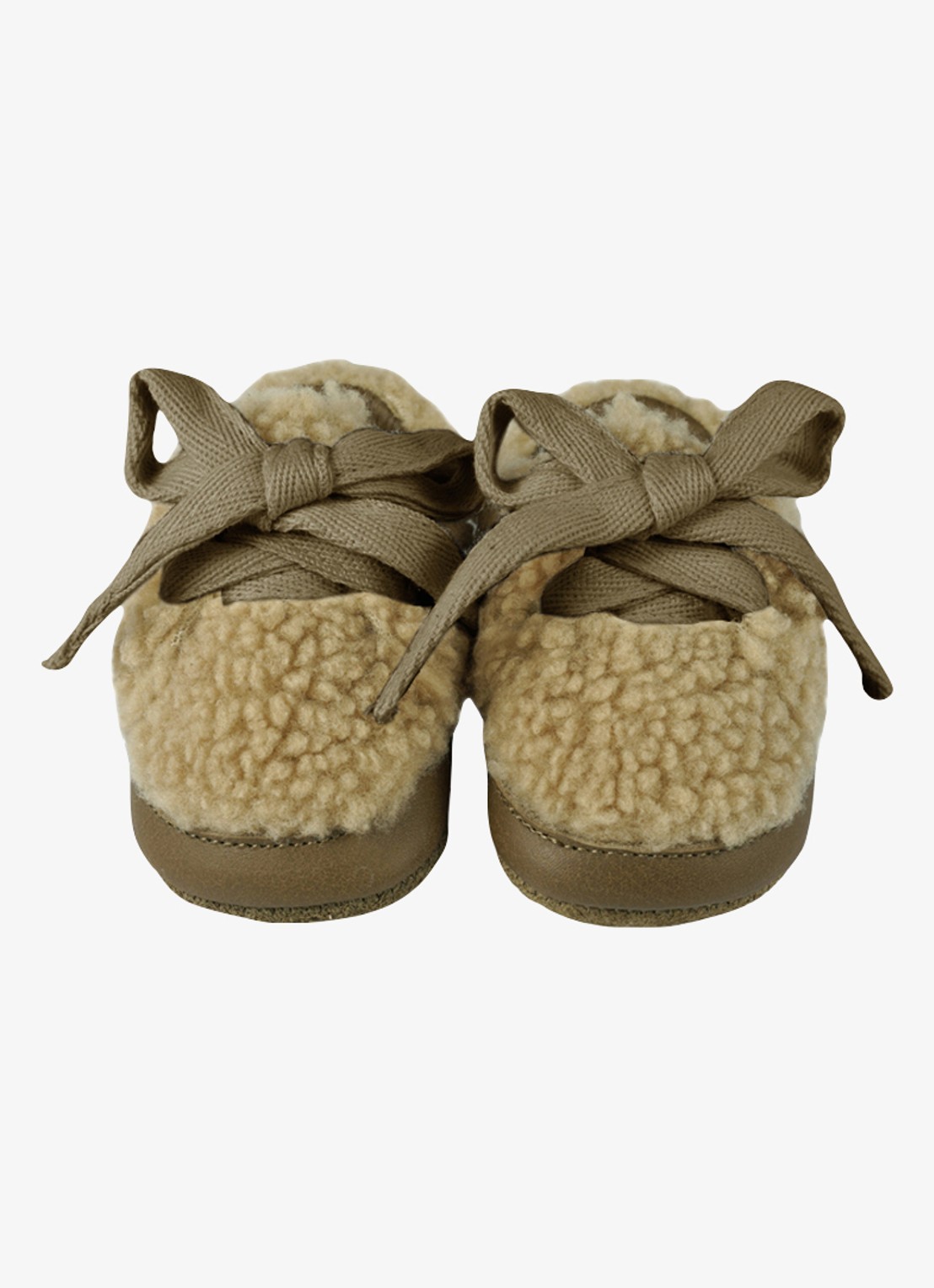 Donsje Amsterdam Rije sneakers met bont - detail beige