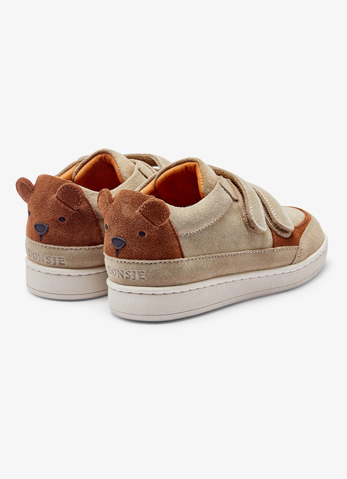 Donsje Amsterdam Rinou Bear sneaker van leer  - detail 2 taupe