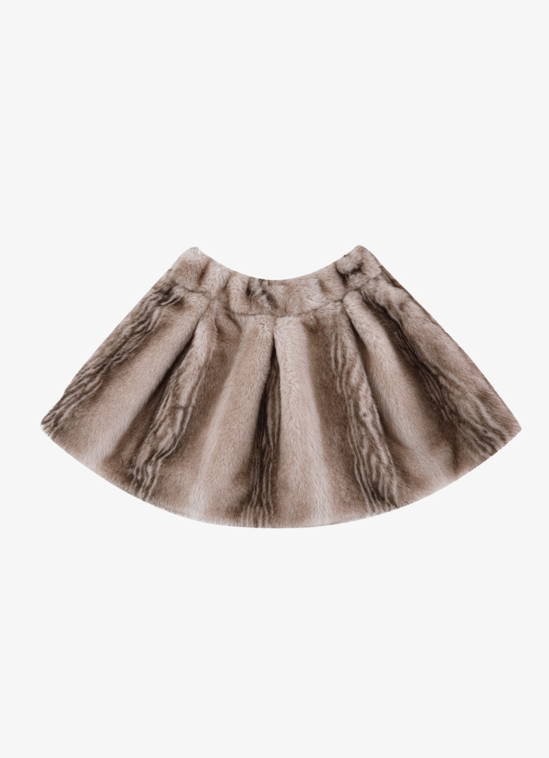 Donsje Amsterdam Rok van imitatiebont - achterkant 3 beige