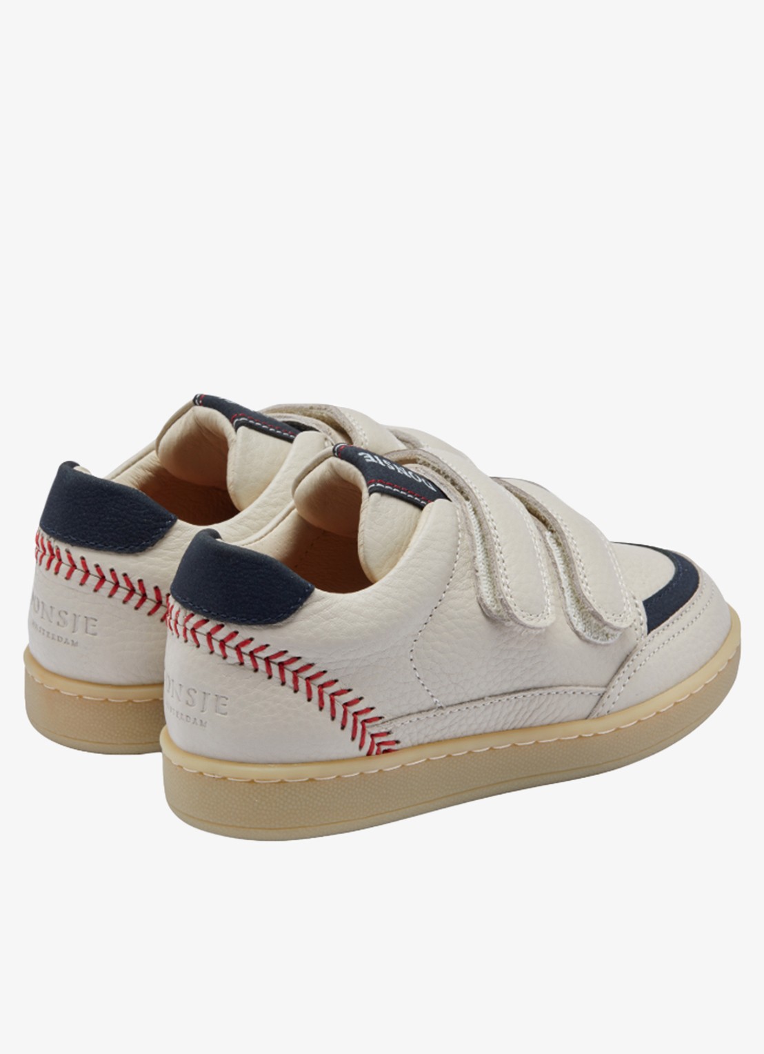 Donsje Amsterdam Ronan sneakers - achterkant 5 gebroken wit