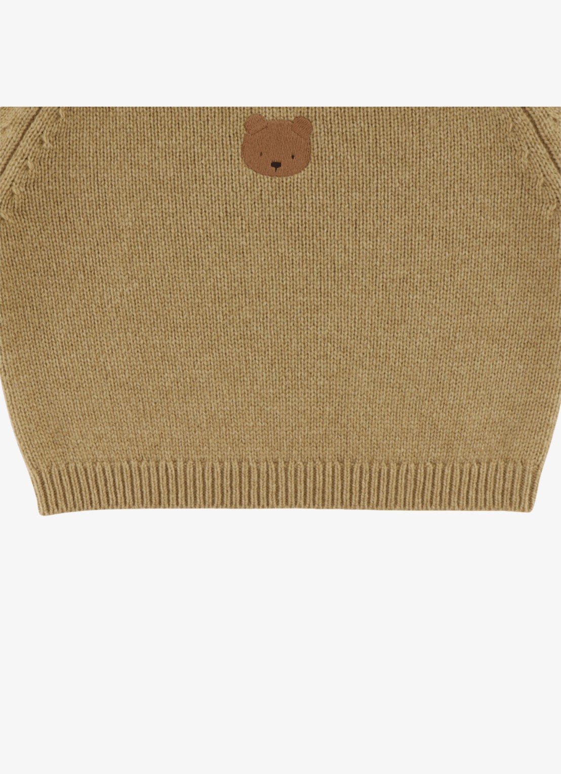 Donsje Amsterdam Sibbe fijngebreide trui van merino wol - detail 5 beige