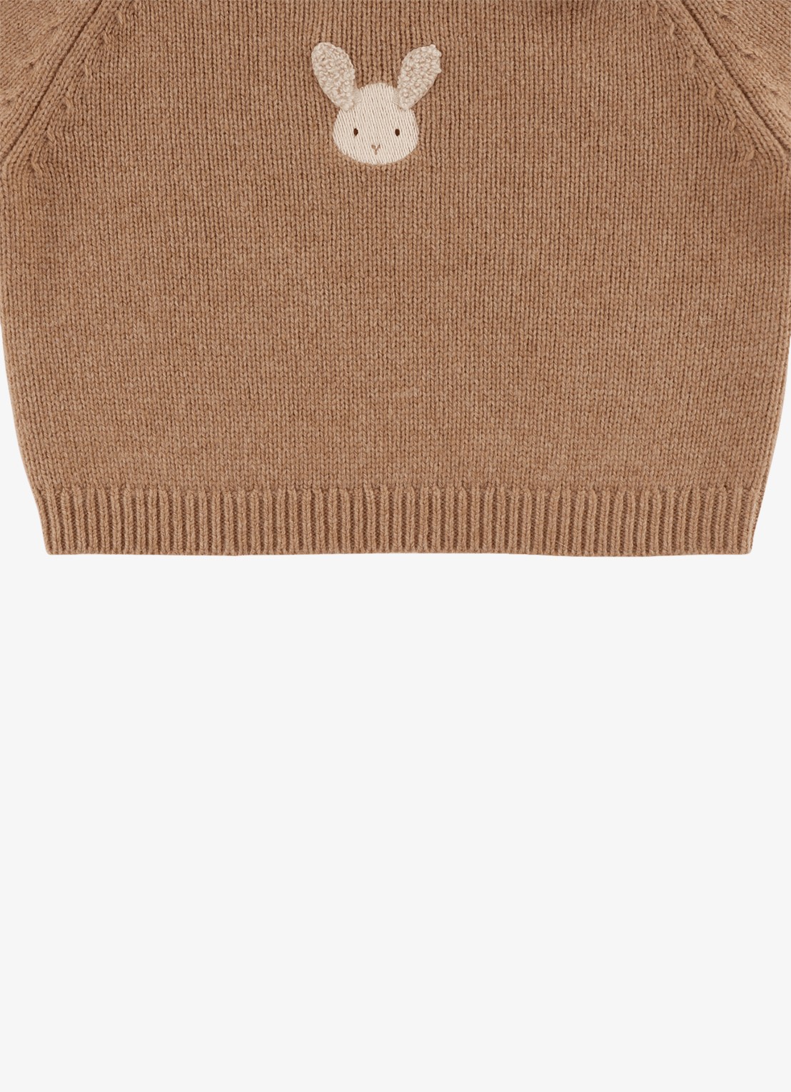 Donsje Amsterdam Sibbe Merino Wool Sweater | Fluffy Bunny - detail 3 hazelnootbruin