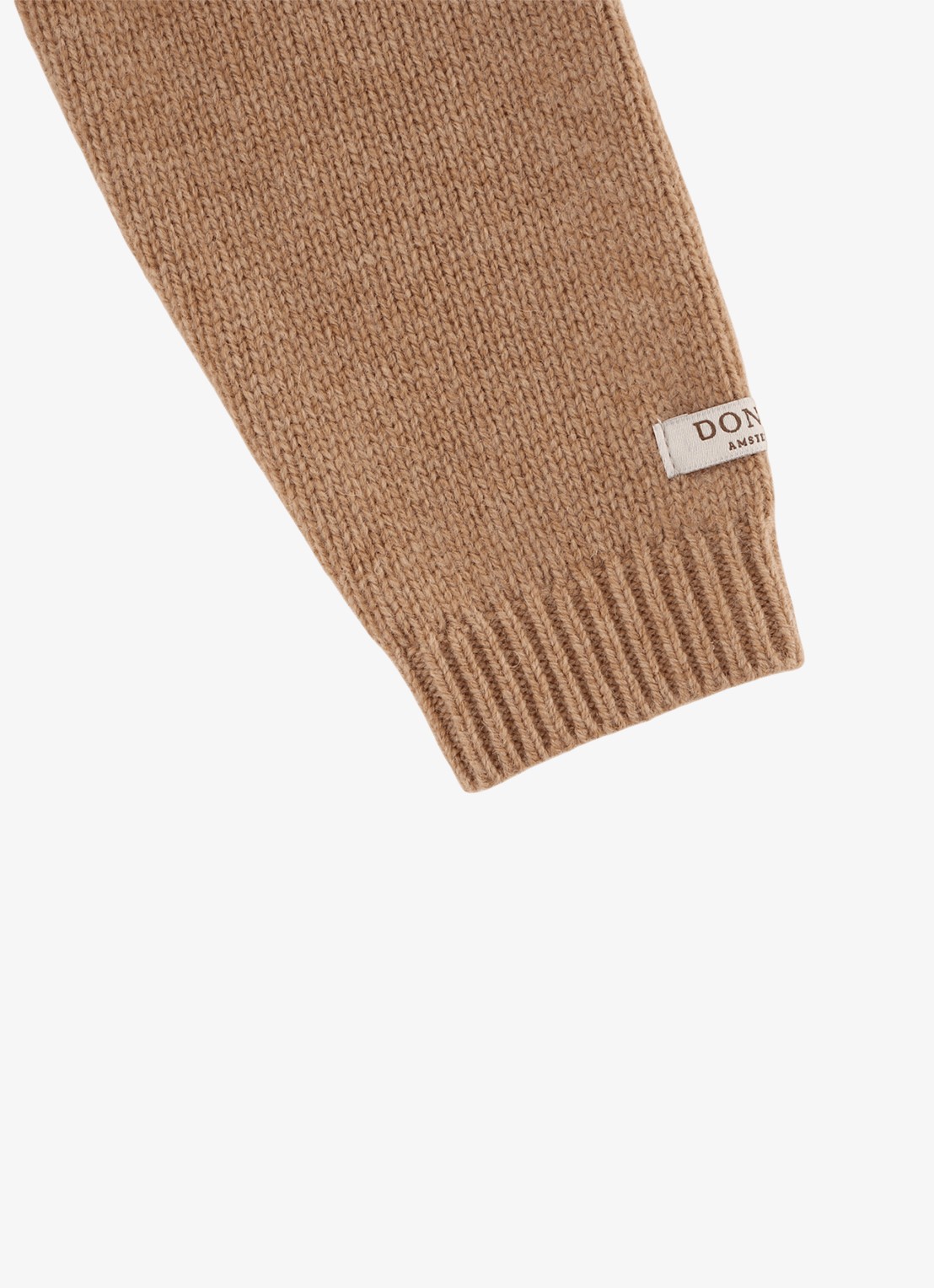 Donsje Amsterdam Sibbe Merino Wool Sweater | Fluffy Bunny - detail 4 hazelnootbruin