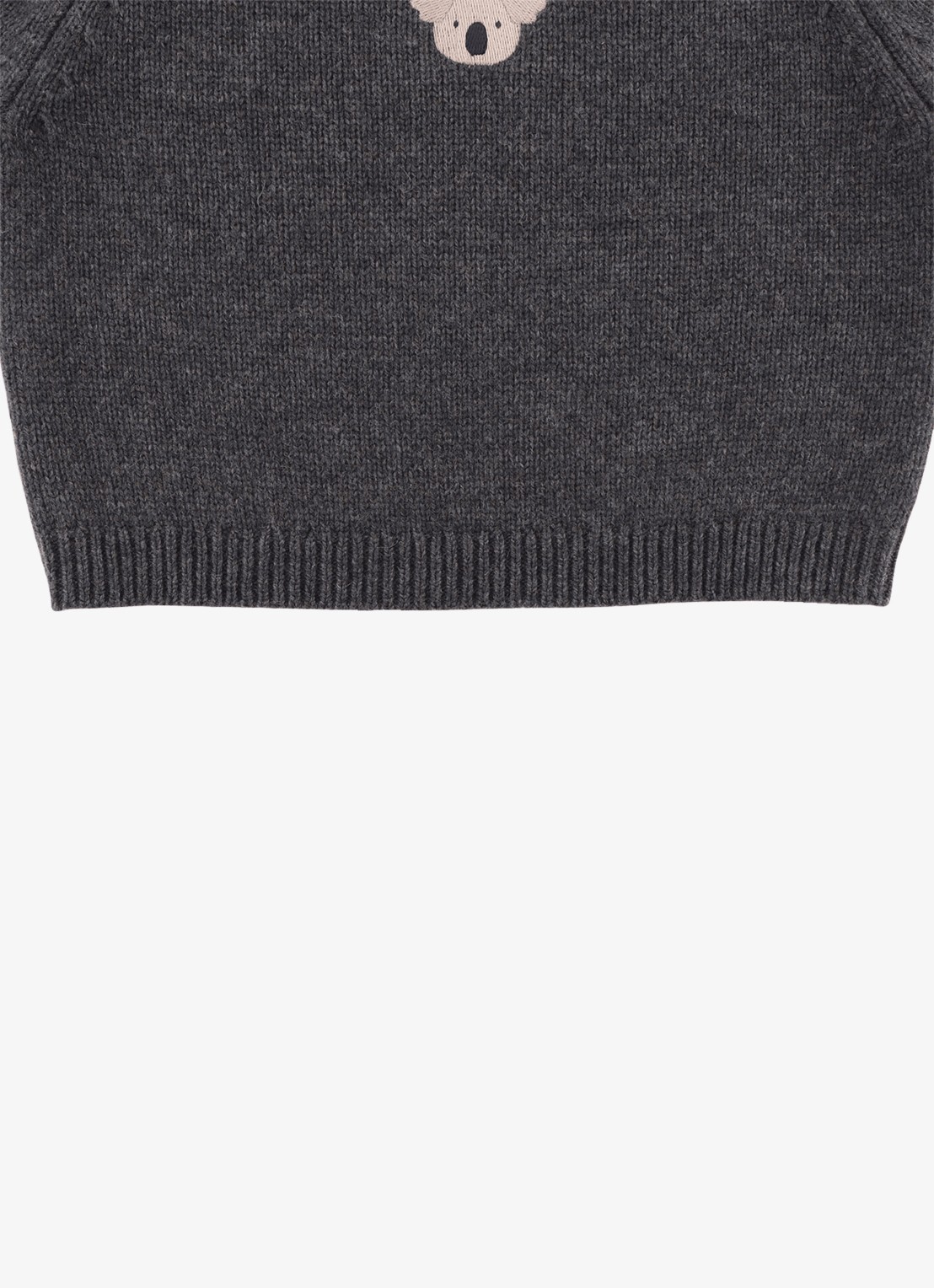 Donsje Amsterdam Sibbe Merino Wool Sweater | Koala - detail 5 grijs
