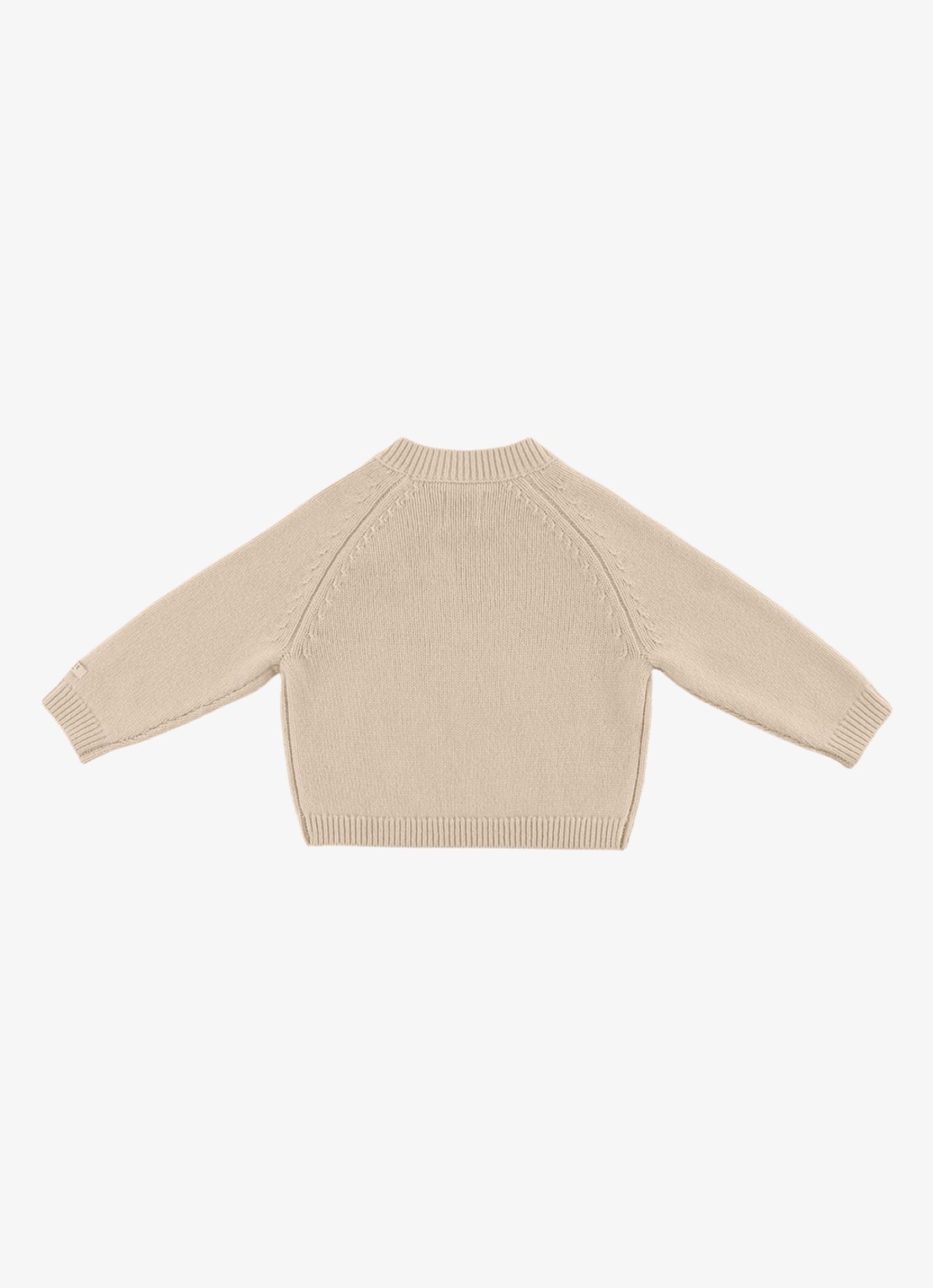 Donsje Amsterdam Sibbe Merino Wool Sweater | Unicorn - achterkant 6 gebroken wit
