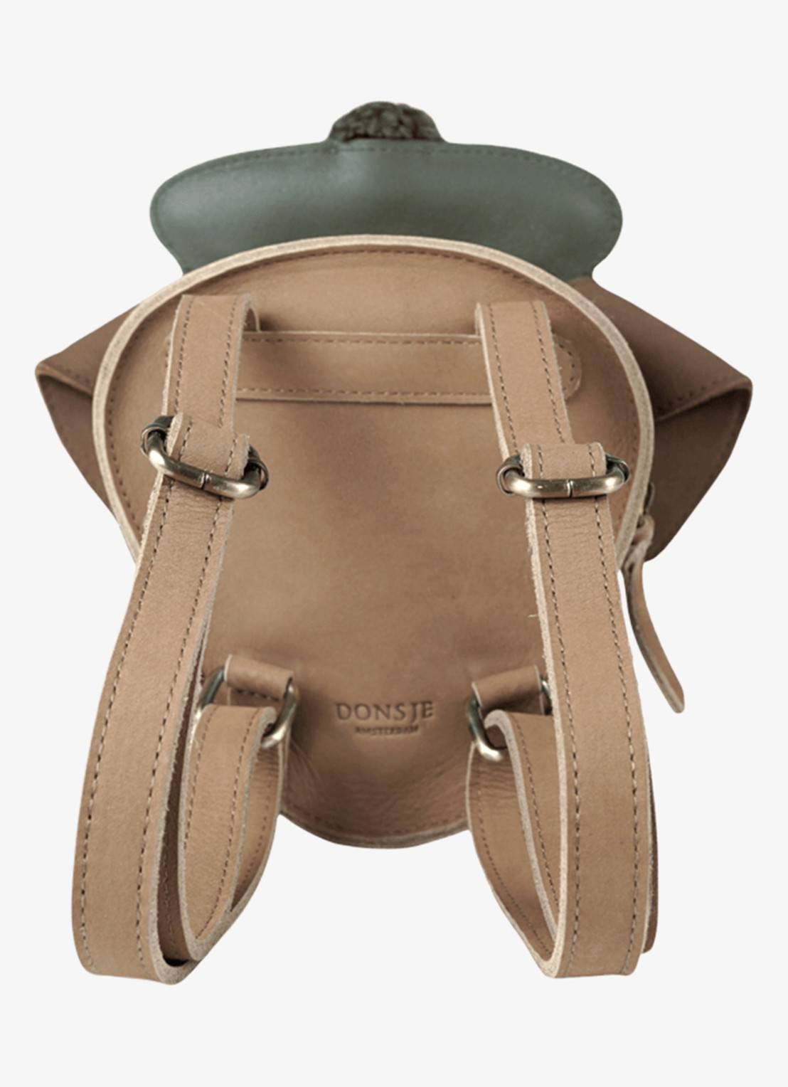 Donsje Amsterdam Stanzen Backpack | Terrier - achterkant 2 beige