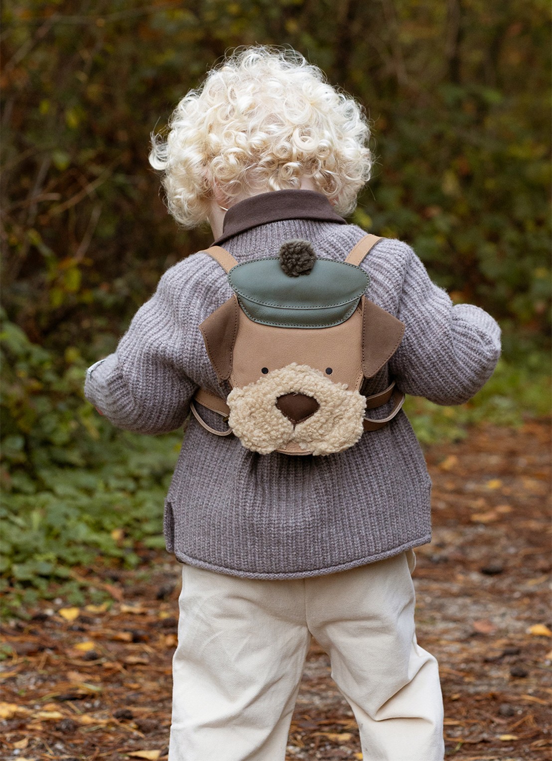 Donsje Amsterdam Stanzen Backpack | Terrier - voorkant 4 beige