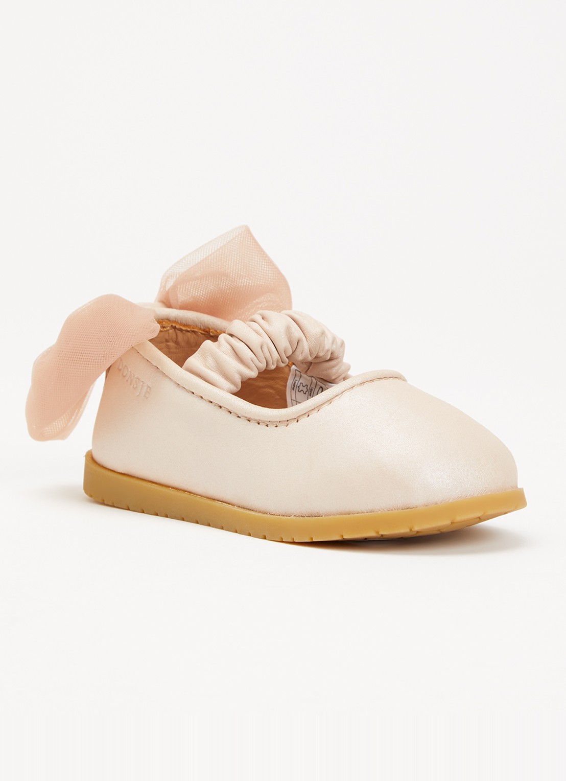 Donsje Amsterdam Taatie babyschoentje van leer - voorkant 2 roségoud