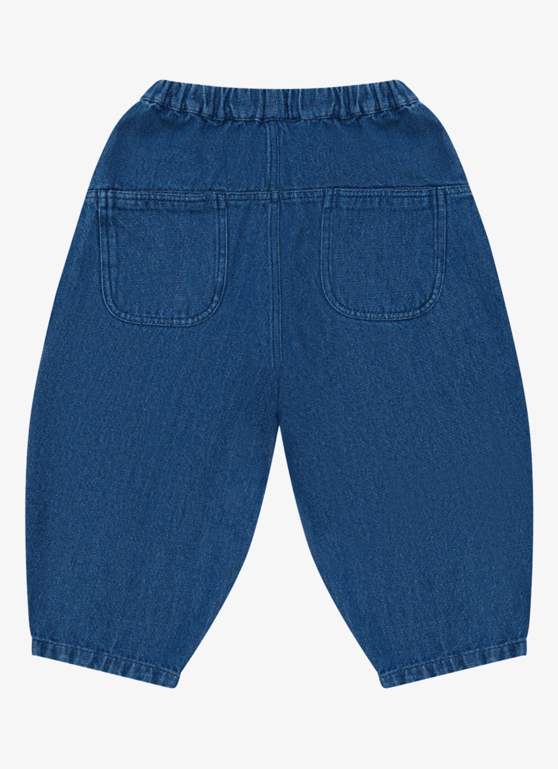 Donsje Amsterdam Tapered fit broek met steekzakken - achterkant 2 indigo