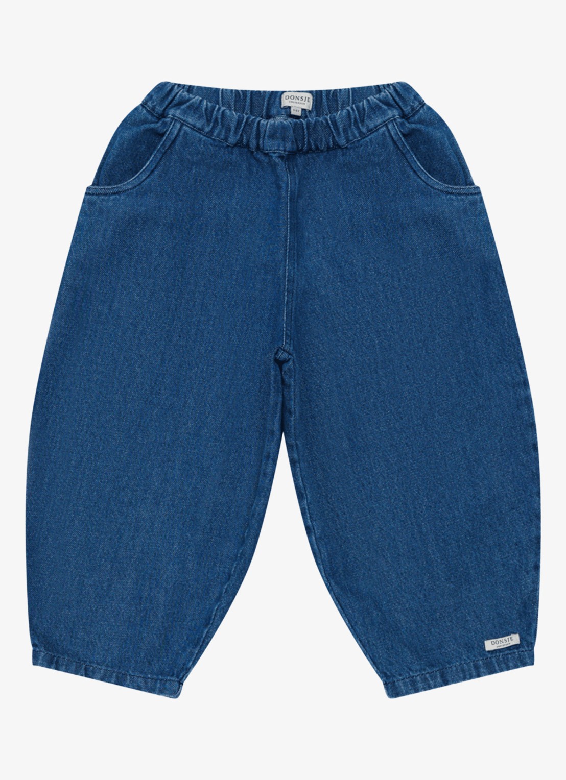 Donsje Amsterdam Tapered fit broek met steekzakken - voorkant 3 indigo