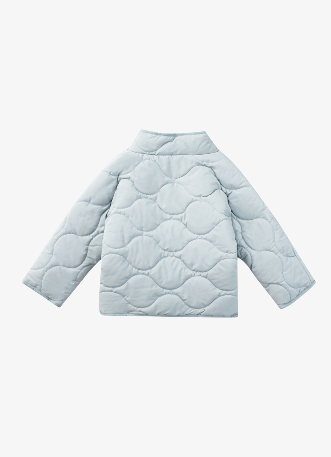 Donsje Amsterdam Tessane jas met quilt patroon - achterkant 5 lichtblauw