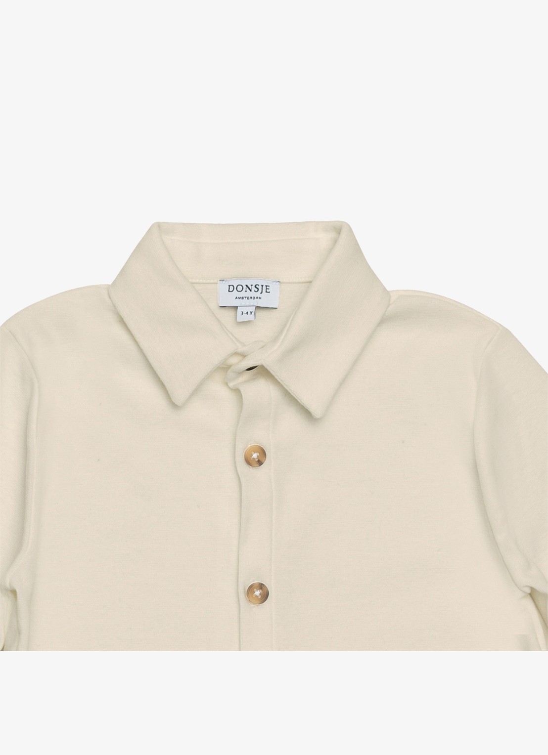 Donsje Amsterdam Touten overhemd - detail 3 beige