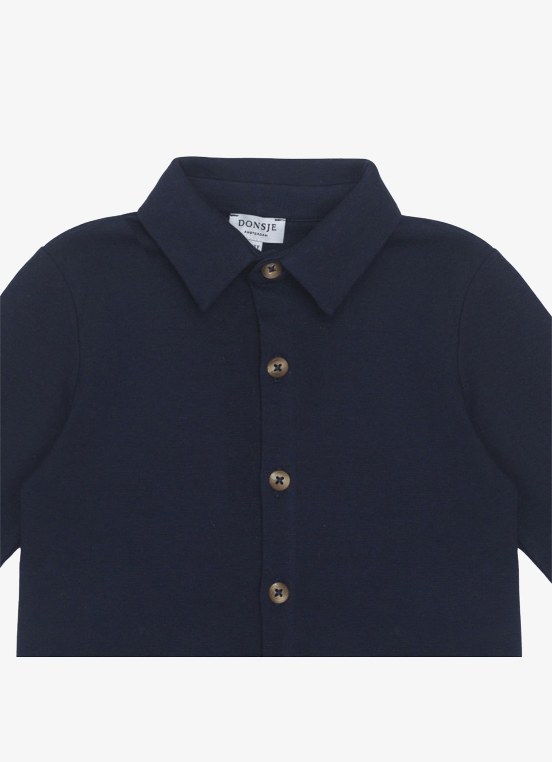 Donsje Amsterdam Touten Shirt - detail 3 donkerblauw