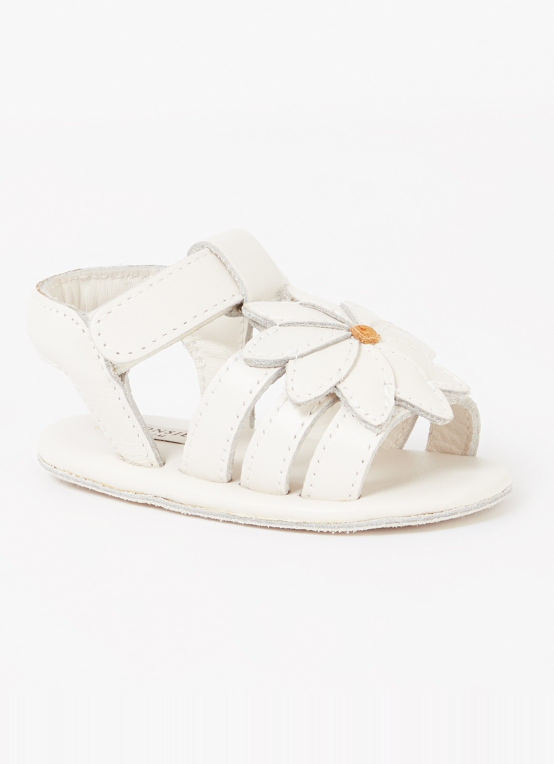 Donsje Amsterdam Tuti Daisy babyschoentje van leer - voorkant 2 gebroken wit