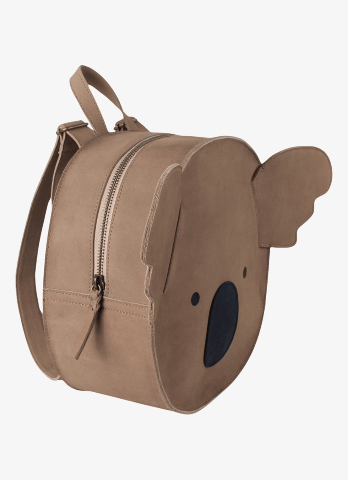 Donsje Amsterdam Umi Koala rugzak van leer - detail 2 beige