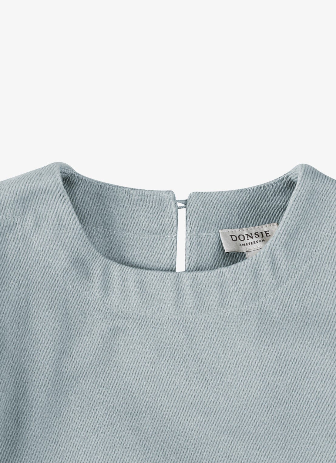 Donsje Amsterdam Veeri top met strikdetail - detail 4 indigo